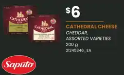 Loblaws SAPUTO CATHEDRAL CHEESE CHEDDAR offer