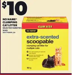 Loblaws NO NAME CLUMPING CAT LITTER offer