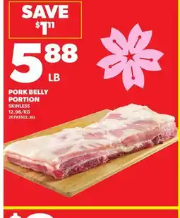 Loblaws PORK BELLY PORTION offer