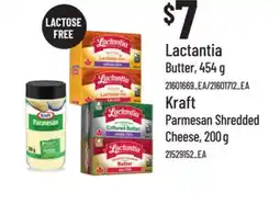 Loblaws LACTANTIA BUTTER, 454 G OR KRAFT PARMESAN SHREDDED CHEESE, 200 G offer
