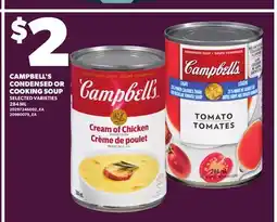 Loblaws CAMPBELL'S CONDENSED OR COOKING SOUP offer