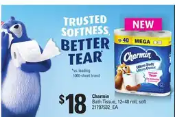 Loblaws CHARMIN BATH TISSUE, 12=48 ROLL, SOFT offer