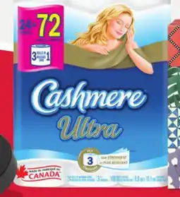 Loblaws CASHMERE ULTRA BATHROOM TISSUE 24=72 ROLLS offer