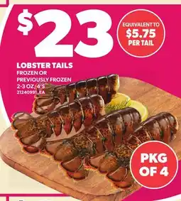Loblaws LOBSTER TAILS, 2-3 OZ, 4'S offer