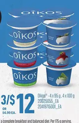 Loblaws OIKOS , 4 X 95 G , 4 X 100 G offer