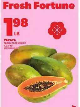 Loblaws PAPAYA offer