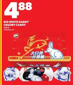 Loblaws BIG WHITE RABBIT CREAMY CANDY offer