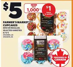 Loblaws FARMER'S MARKET CUPCAKES, 6/12'S offer