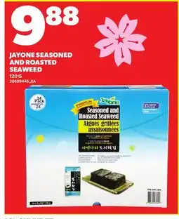 Loblaws JAYONE SEASONED AND ROASTED SEAWEED offer