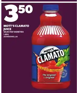 Loblaws MOTT'S CLAMATO JUICE offer