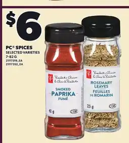 Loblaws PC SPICES offer