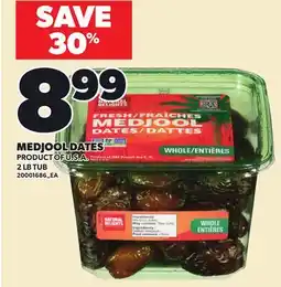 Loblaws MEDJOOL DATES, 2 LB TUB offer
