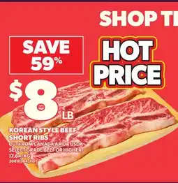 Loblaws KOREAN STYLE BEEF SHORT RIBS offer