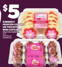 Loblaws KIMBERLY FROSTED COOKIES OR TWO BITE MINI CUPCAKES, 12'S offer