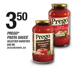 Loblaws PREGO PASTA SAUCE offer