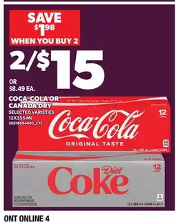 Loblaws COCA-COLA OR CANADA DRY offer