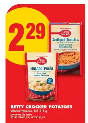 No Frills BETTY CROCKER POTATOES offer