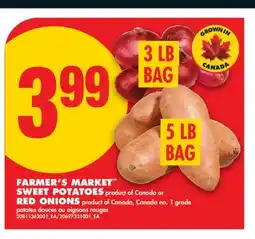 No Frills FARMER'S MARKET SWEET POTATOES, RED ONIONS offer