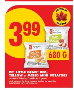 No Frills PC LITTLE GEMS RED, YELLOW or MIXED MINI POTATOES offer