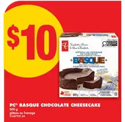 No Frills PC BASQUE CHOCOLATE CHEESECAKE offer
