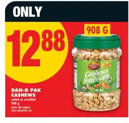 No Frills DAN-D PAK CASHEWS offer