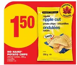 No Frills NO NAME POTATO CHIPS offer