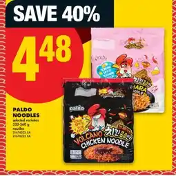 No Frills PALDO NOODLES offer