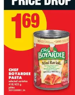 No Frills CHEF BOYARDEE PASTA, 418/425 g offer