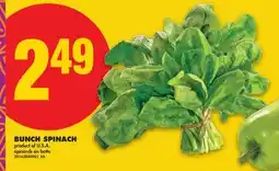 No Frills BUNCH SPINACH offer