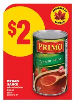No Frills PRIMO SAUCE offer