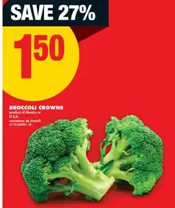 No Frills BROCCOLI CROWNS offer