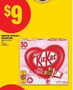 No Frills NESTLÉ KITKAT or SMARTIES, 30' s offer