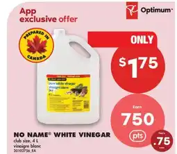 No Frills NO NAME WHITE VINEGAR offer