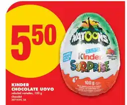 No Frills KINDER CHOCOLATE UOVO offer
