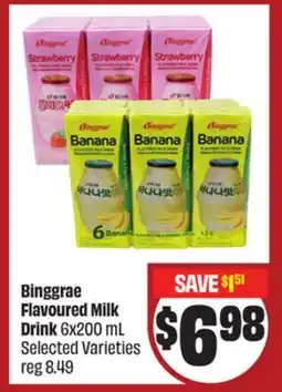 FreshCo Binggrae Flavoured Milk Drink 6x200 ml Selected Varieties - LNY offer