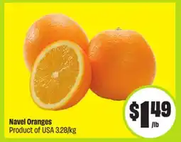 FreshCo Navel Oranges Product of USA 3.28/kg offer