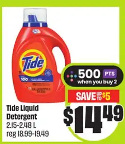 FreshCo Tide Liquid Detergent 2.15-2.48 L offer
