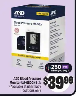 FreshCo A&D Blood Pressure Monitor UA-660CN offer