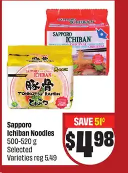 FreshCo Sapporo Ichiban Noodles 500-520 g Selected Varieties - LNY offer