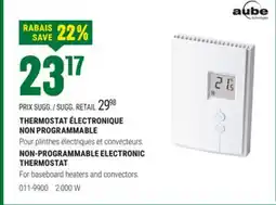 BMR THERMOSTAT ÉLECTRONIQUE NON PROGRAMMABLE offer