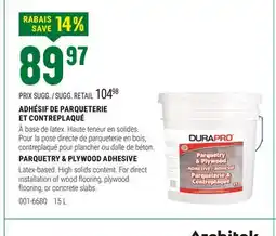 BMR ADHÉSIF POUR PARQUETERIE & CONTREPLAQUÉ offer