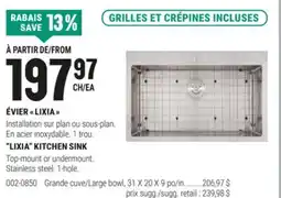 BMR ÉVIER LIXIA offer