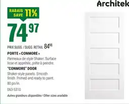 BMR PORTE  CONMORE  offer