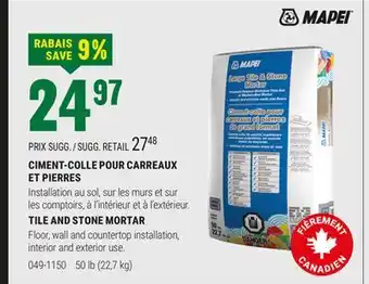 BMR CIMENT-COLLE POUR CARREAUX ET PIERRES offer