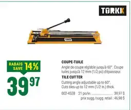 BMR COUPE-TUILE offer