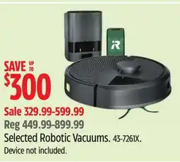 Canadian Tire Selected Robotic Vacuums offer