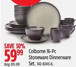 Canadian Tire Canvas Colborne 16-Pc Stoneware Dinnerware Set offer
