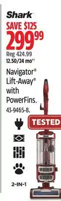 Canadian Tire Shark Navigator Lift-Away with PowerFins offer