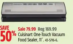 Canadian Tire Cuisinart One-Touch Vacuum Food Sealer offer