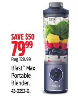 Canadian Tire Ninja Blast Max Portable Blender offer